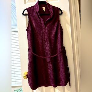 Faded Glory Burgundy Lace Midi Dress